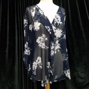 Lane Bryant Floral Top EUC - Size 22/24